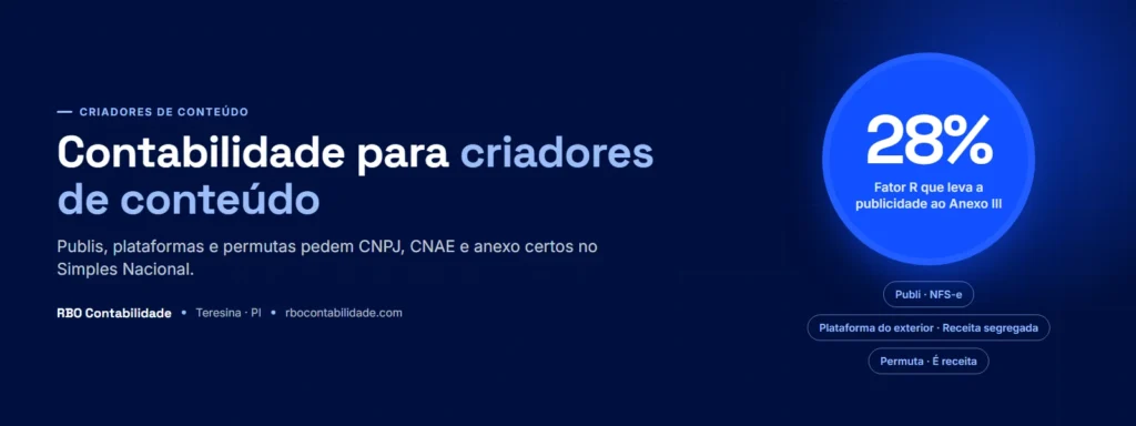 Contador em Teresina: Contabilidade para criadores de conteúdo: celular gravando vídeo ao lado de nota fiscal e guia do Simples Nacional